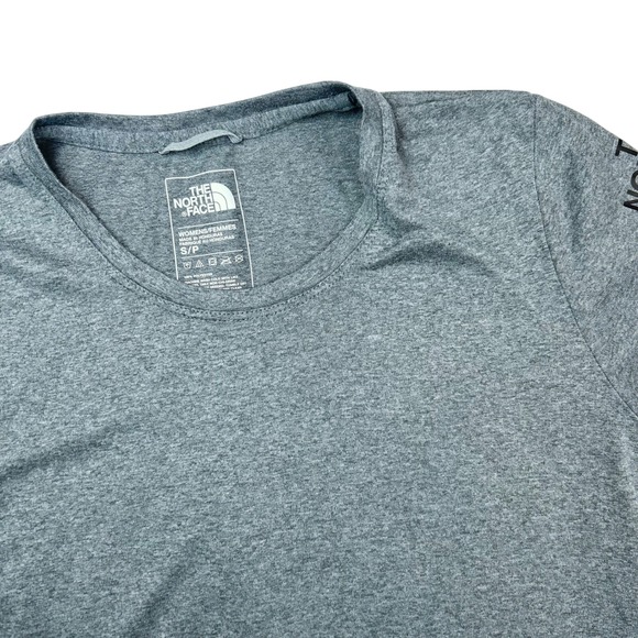 The North Face Women's S Gray Flash Dry Short Sleeve Outdoor Performance Shirt - Picture 1 of 5
